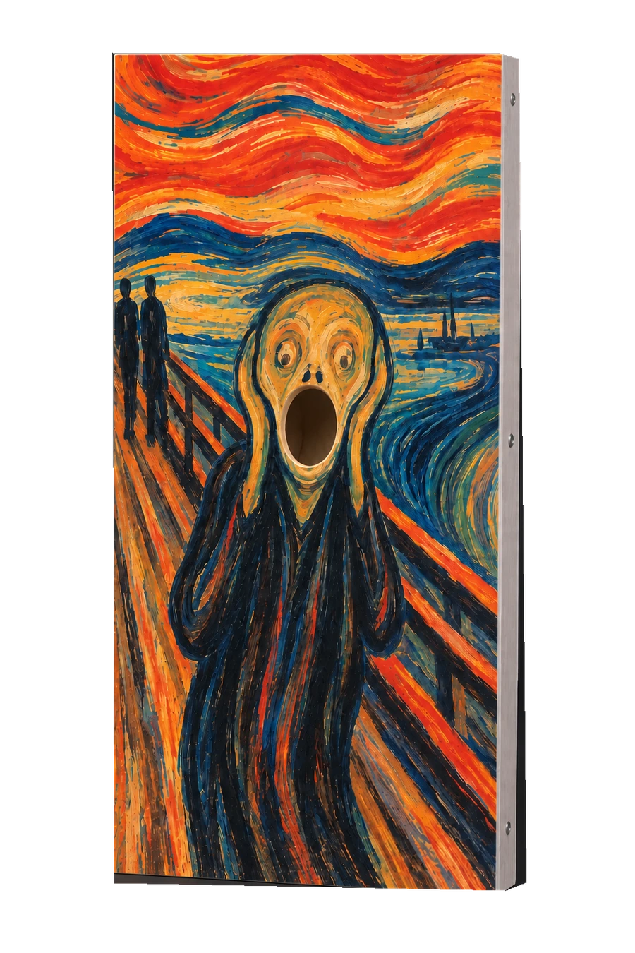 Expressionist Wave custom cornhole board