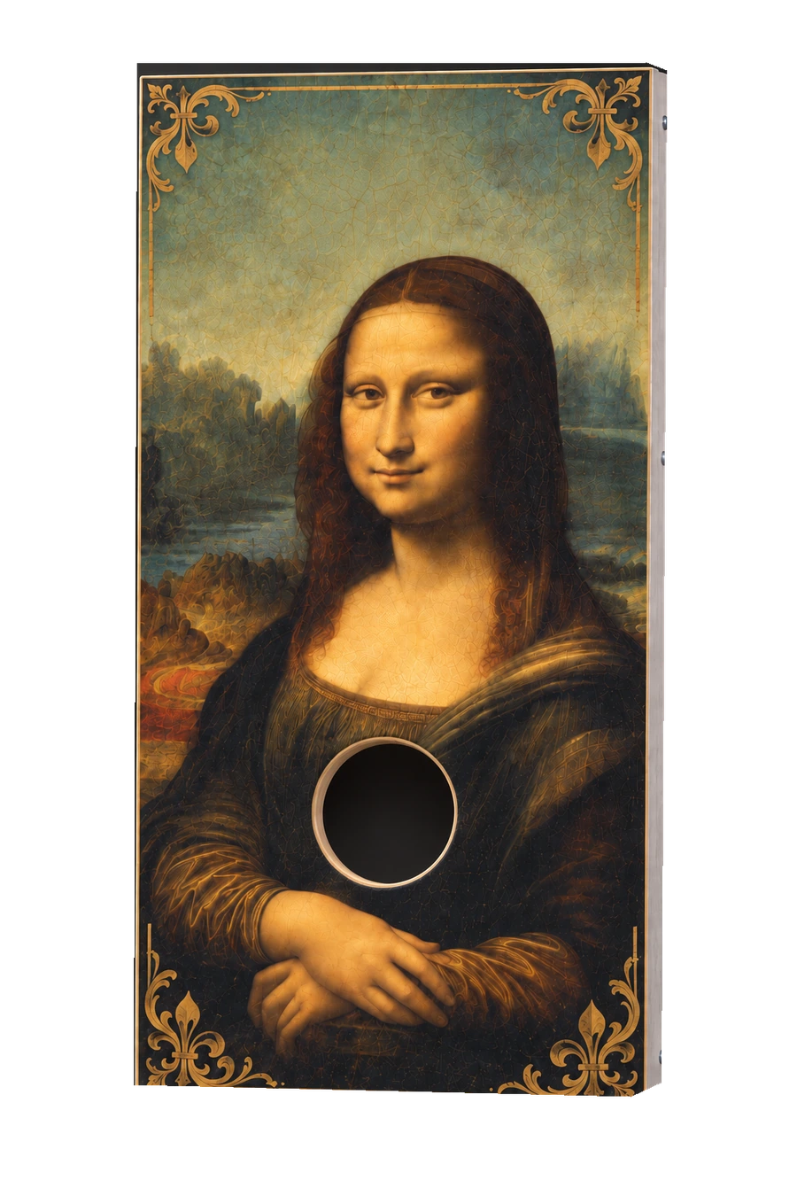 Renaissance Portrait custom cornhole board
