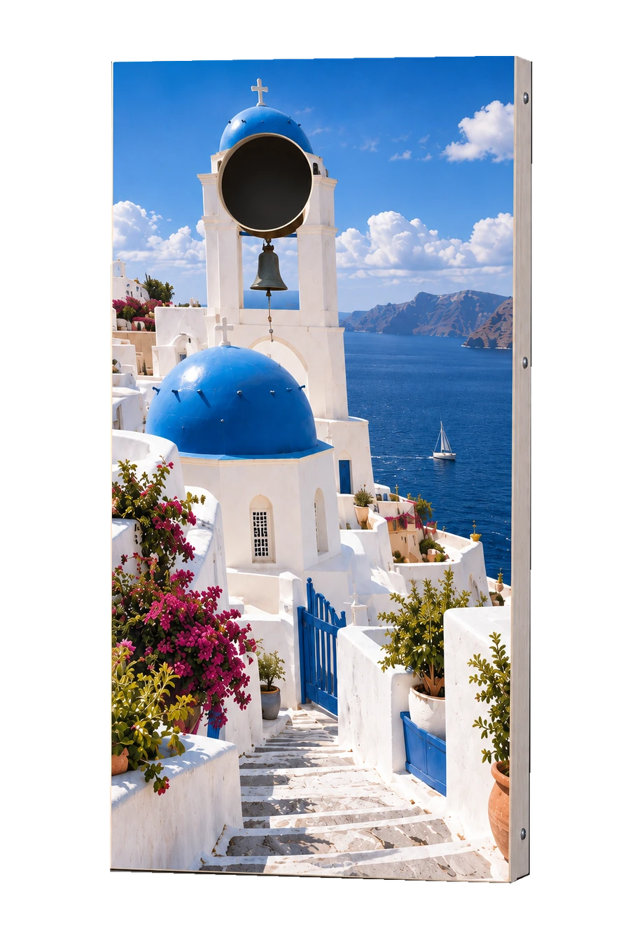 Santorini custom cornhole board