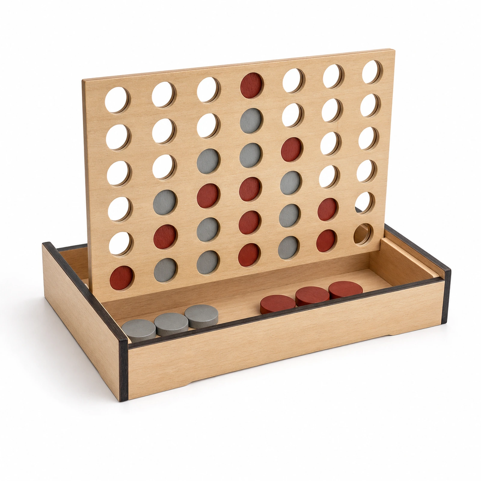 BJ3001-1-A mini wooden four-in-a-row game