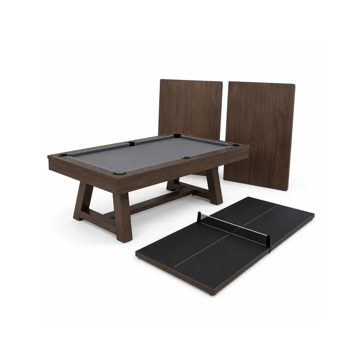Unbranded modern three-in-one pool dining and table tennis table