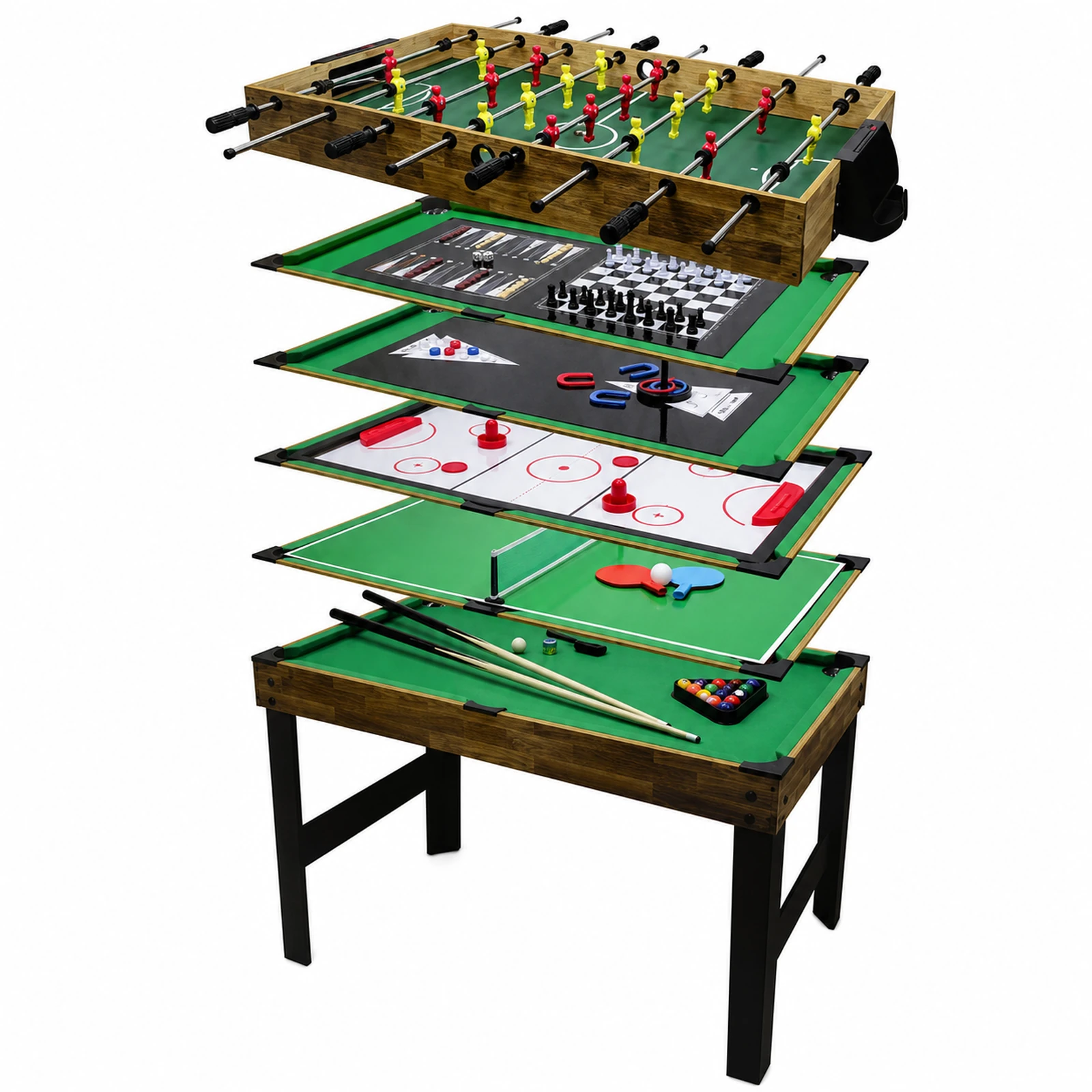 BJ2704 6-in-1 game table