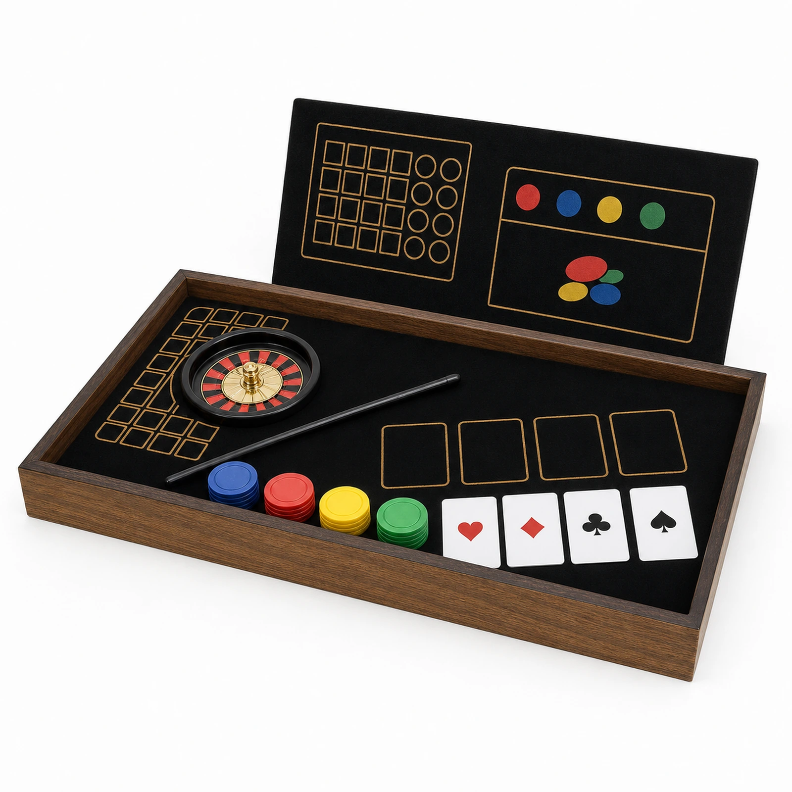 BJ8002 2-in-1 poker game set