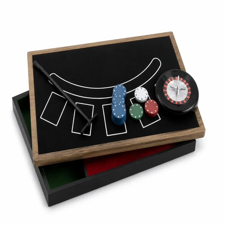 Unbranded Poker Game Set model BJ8003 on a white studio background