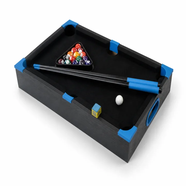 Unbranded Pool Table Game model BJ2104-2-D on a white studio background