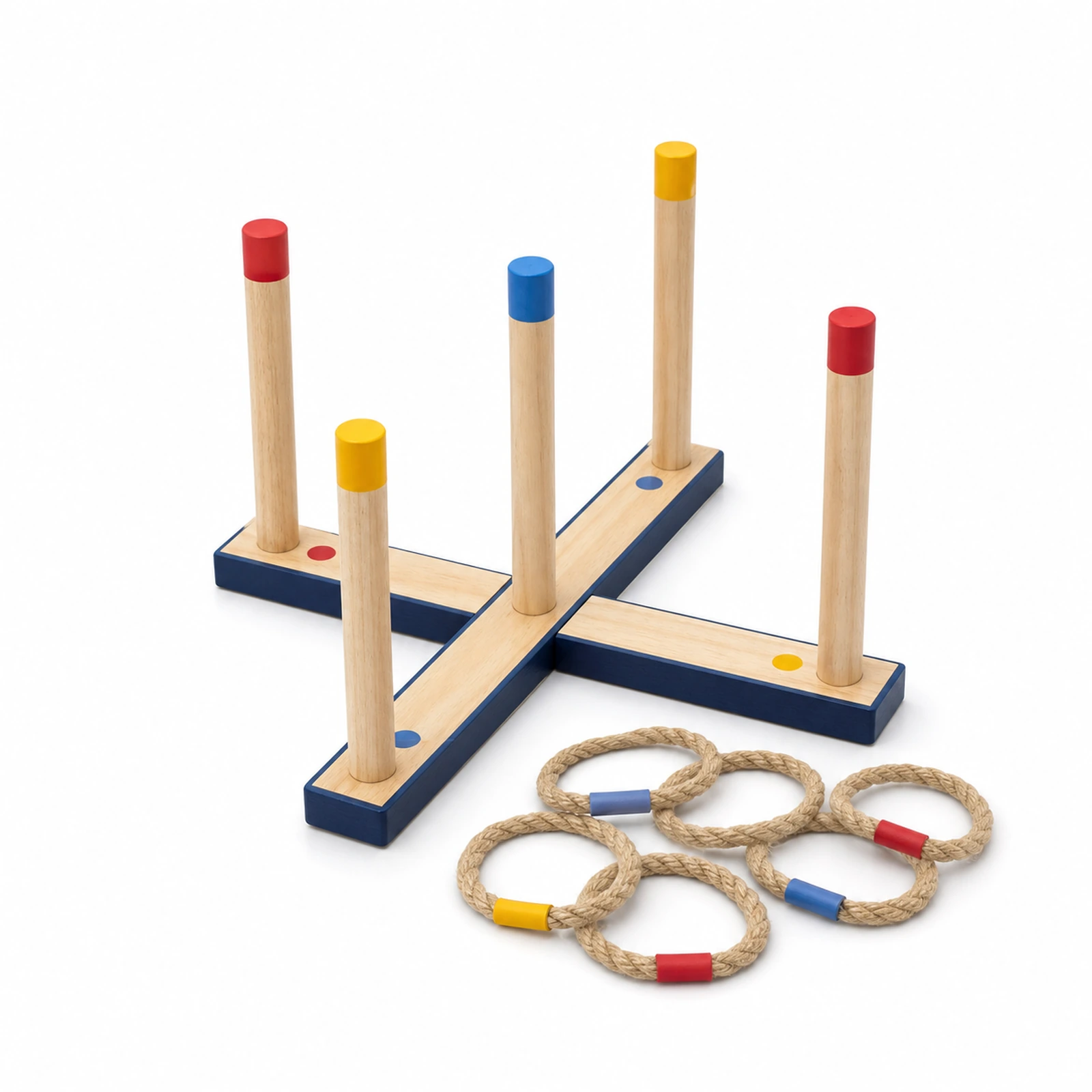 BJ6007-1-A wooden ring toss game